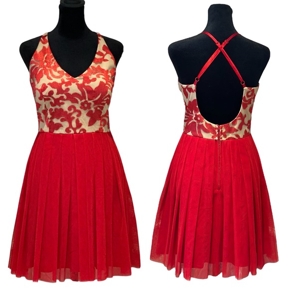 Teeze Me Dresses & Skirts - VALENTINE’S DAY - Nights by Teeze Me Women's Red Cocktail / Party Dress - size 9